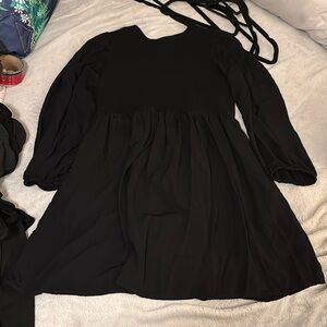 Old Navy black long sleeve dress L